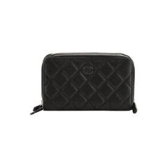 Chanel Caviar Triple Zipper Wallet 